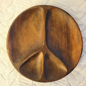 Peace Sign Natural Life Tray NWT